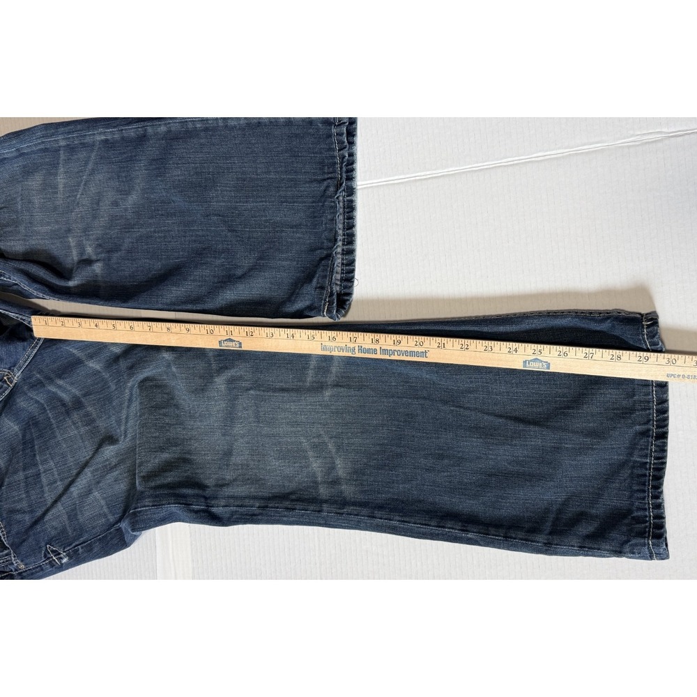 BKE TYLER - BUCKLE - Men's Distressed Bootcut Denim Blue Jean- Size 32x30‎ - Picture 7 of 9